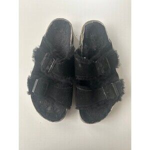 Birkenstock Arizona Shearling Suede Leather Size 39 L8 M6